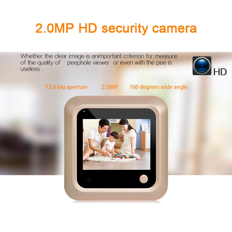 X5 2.4 inch Screen 2.0MP Security Camera No Disturb Peephole Viewer, Support TF Card, X5 X5 2.4 inch Screen 2.0MP Security Camera No Disturb Peephole Viewer, Support TF Card, X5